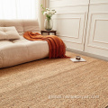 China Natural fiber water Hyacinth Woven braided rugs carpet Factory